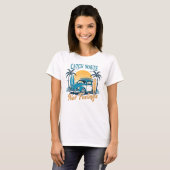 T-shirt Catch Waves Pas Sentiments Plage Vacances (Devant entier)