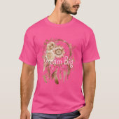 T-shirt Catcher de rêve rose Brown (Devant)