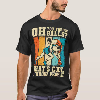 T-shirt Catcheur de lutte cool Hommes Garçons Drôle