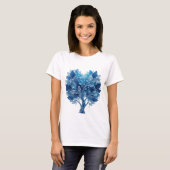 T-shirt Catchy Silver BLUE ICE TREE Slogan (Devant entier)