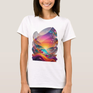 T-shirt Catchy Silver UNIVERSE Statement