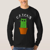 T-shirt Catcus Cat Et Cactus (Devant)
