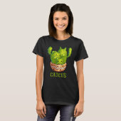 T-shirt Catcus Cute Cat And Cactus Mexican Cactus Cinco De (Devant entier)