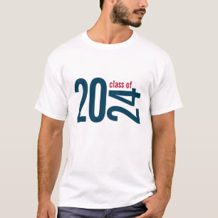 T-shirt Catégorie 2024 Diplôme en Typographie Simple