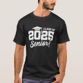 T-shirt Catégorie de 2025 Diplômé Senior 2025 (Devant)
