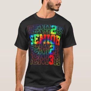 T-shirt Catégorie de diplômés supérieurs de 2023 Tie Dye S
