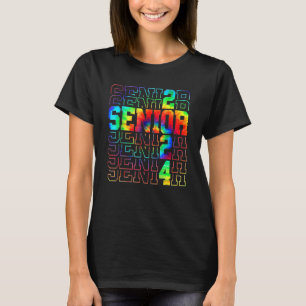 T-shirt Catégorie de diplômés supérieurs de 2024 Tie Dye S