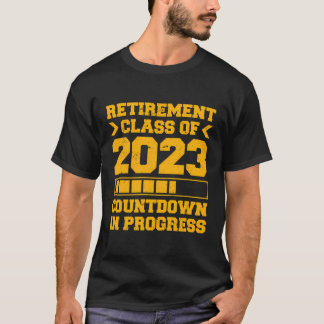 T-shirt Catégorie De Retraite De 2023 Compte À rebours En 