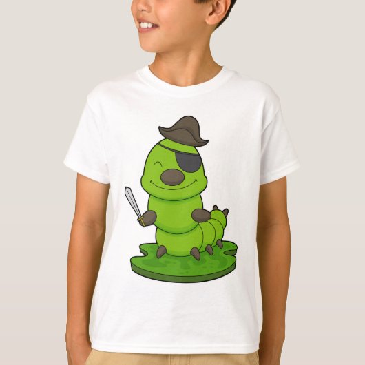 T-shirt Caterpillar as Pirate (Devant)