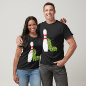 T-shirt caterpillar at bowling with bowling pin (Unisexe)