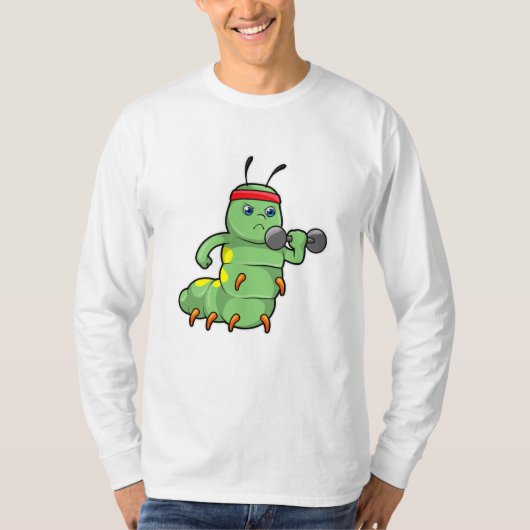 T-shirt Caterpillar at Strength entraînement avec Dumbbell (Devant)