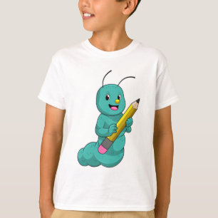 T-shirt Caterpillar avec crayon