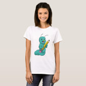 T-shirt Caterpillar avec crayon (Devant entier)