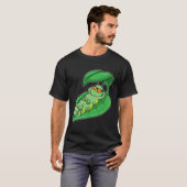 T-shirt Caterpillar avec feuille (Devant entier)