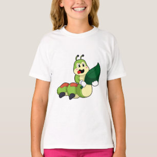 T-shirt Caterpillar avec feuille