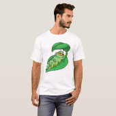 T-shirt Caterpillar avec feuille (Devant entier)