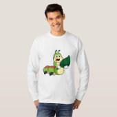 T-shirt Caterpillar avec feuille (Devant entier)
