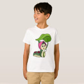T-shirt Caterpillar avec feuille (Devant entier)