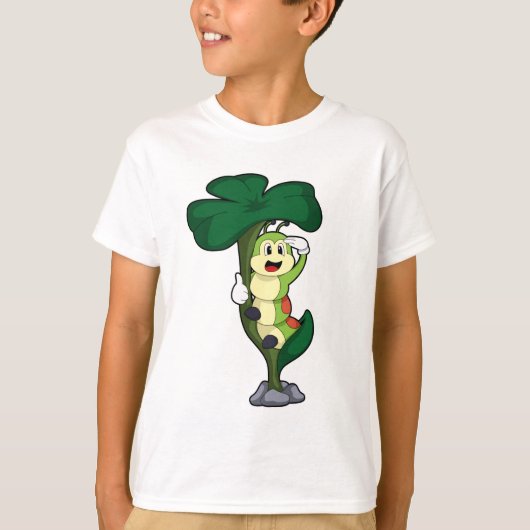 T-shirt Caterpillar avec feuille (Devant)