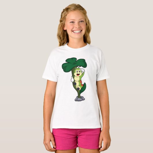 T-shirt Caterpillar avec feuille (Devant entier)