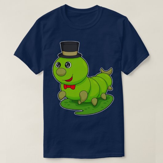 T-shirt Caterpillar Comme Gentleman Avec Cylindre (Design devant)