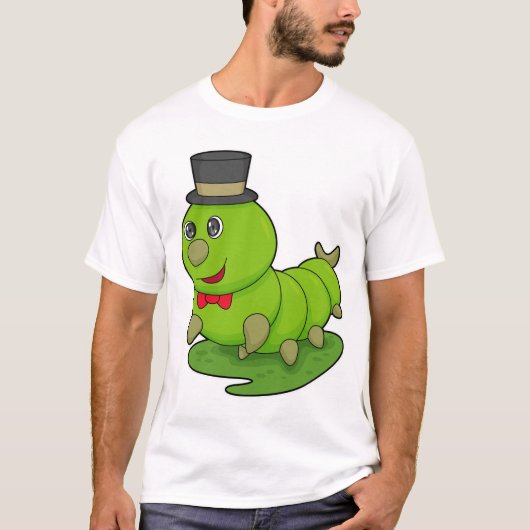T-shirt Caterpillar en Gentleman avec Cylindre (Devant)