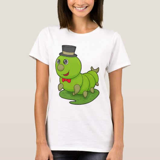 T-shirt Caterpillar en Gentleman avec Cylindre (Devant)