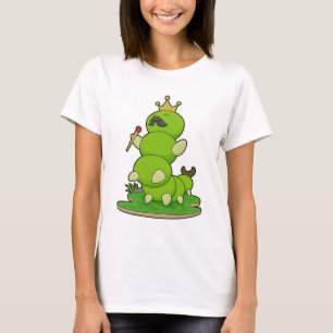 T-shirt Caterpillar en roi avec Couronne
