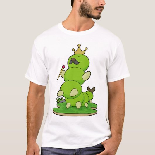 T-shirt Caterpillar en roi avec Couronne (Devant)