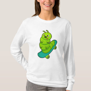 T-shirt Caterpillar en skateboard