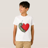 T-shirt Caterpillar love heart (Devant entier)