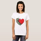 T-shirt Caterpillar love heart (Devant entier)