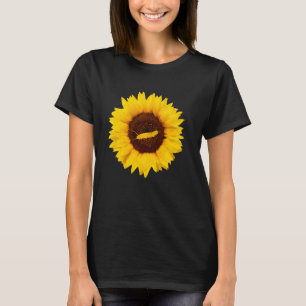 T-shirt Caterpillar Pour Femmes Hommes Papillon Tournesol