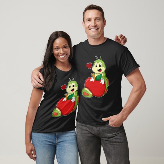 T-shirt Caterpillar with Apple (Unisexe)
