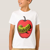 T-shirt Caterpillar with Apple (Devant)
