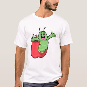 T-shirt Caterpillar with Apple