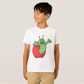 T-shirt Caterpillar with Apple (Devant entier)