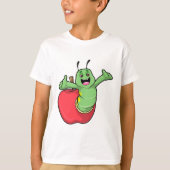 T-shirt Caterpillar with Apple (Devant)