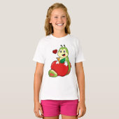 T-shirt Caterpillar with Apple (Devant entier)