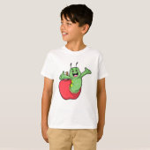 T-shirt Caterpillar with Apple (Devant entier)