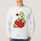 T-shirt Caterpillar with Apple (Devant)