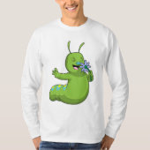 T-shirt Caterpillar with Flower (Devant)