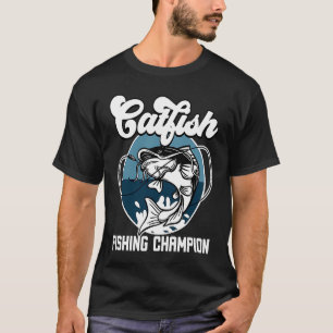 T-shirt Catfish Champion De Pêche Un Pêcheur Et Pêche