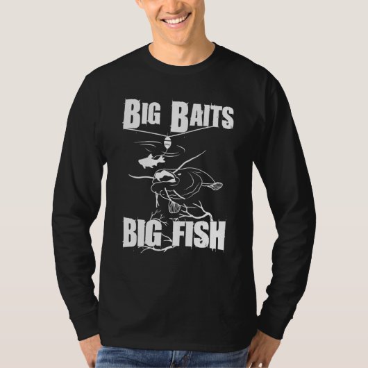 T-shirt Catfish Fishing Big Bait Big Fish Catfish Silence  (Devant)
