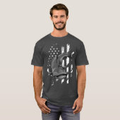 T-shirt Catfishing American Flag Catfish Angler (Devant entier)