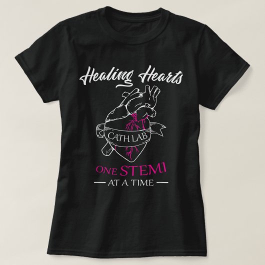 T-shirt Cath Lab Nurse Gift, Nurse Stemi Cardiac Care Heal (Design devant)