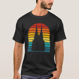 T-shirt Cathédrale de Cologne Rétro Vintage Kölsch Cologne