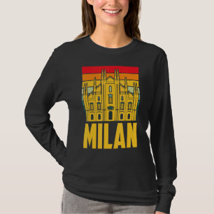 T-shirt Cathédrale De Milan D'Italie Dom De Milan