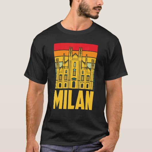 T-shirt Cathédrale De Milan D'Italie Dom De Milan (Devant)