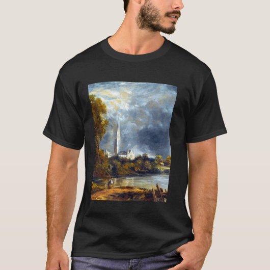 T-shirt Cathédrale de Salisbury John Constable Romantisme (Devant)
